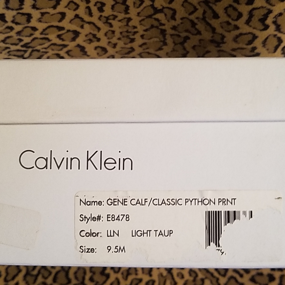 Calvin Klein Taupe & Python Platform Heels - image 6